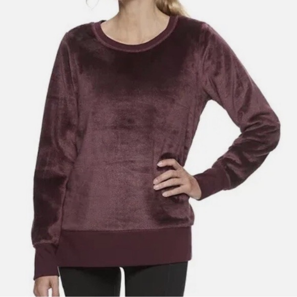 GAIAM Tops - Gaiam Lux Faux-Fur Pullover
